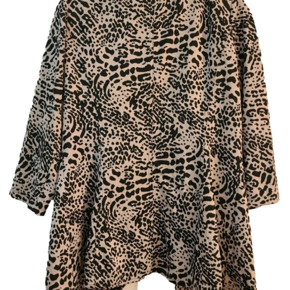 Calvin Klein Open Front Animal Print Jacket/Blazer 8 - Picture 6 of 6